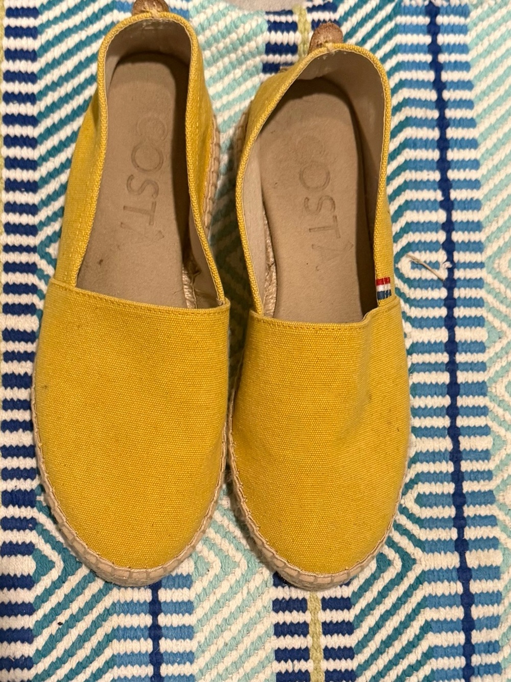 Yellow Espadrille Slip-Ons - Women